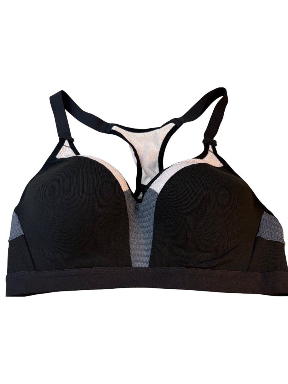 VICTORIA'S SECRET Incredible Sports Bra 34C Black Pink High Impact Underwire